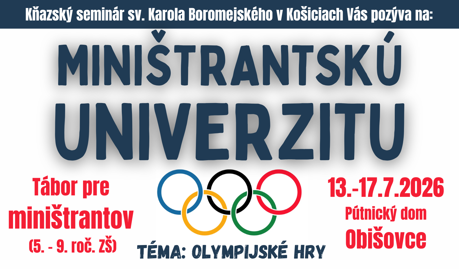 Miništrantská univerzita 2026